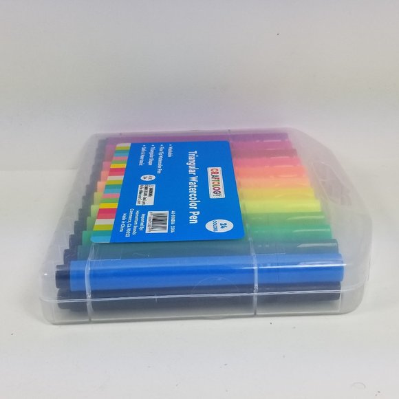 Triangular watercolor pens washable 24 pack - Picture 6 of 6